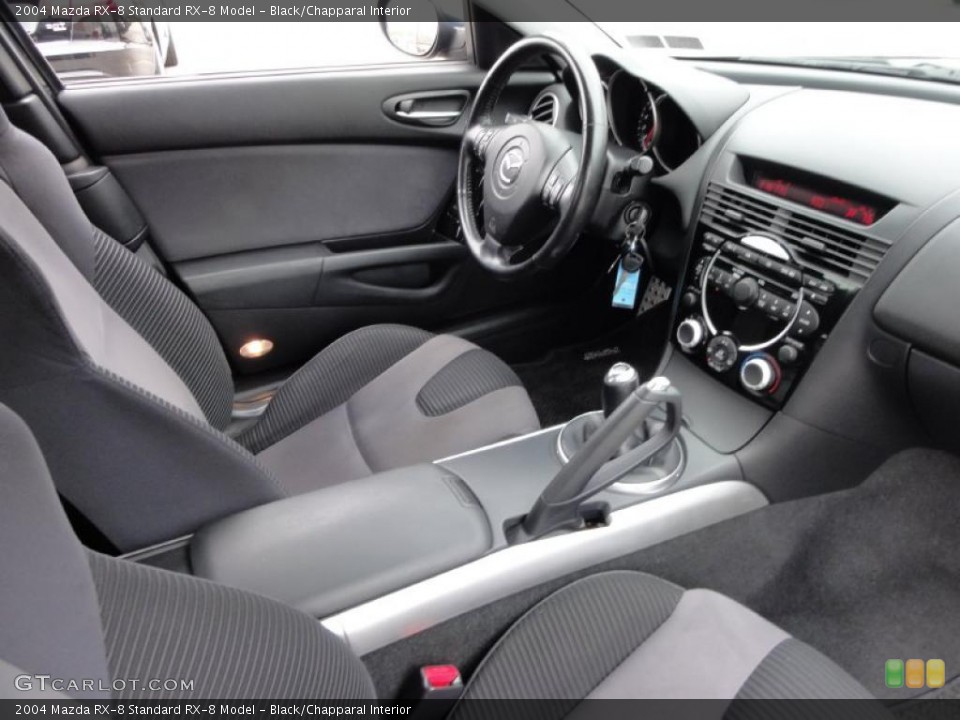Black/Chapparal Interior Photo for the 2004 Mazda RX-8  #48208189