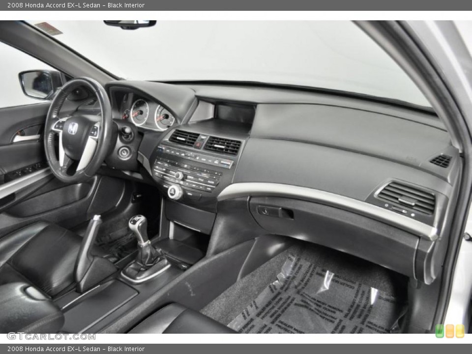 Black Interior Dashboard for the 2008 Honda Accord EX-L Sedan #48208723