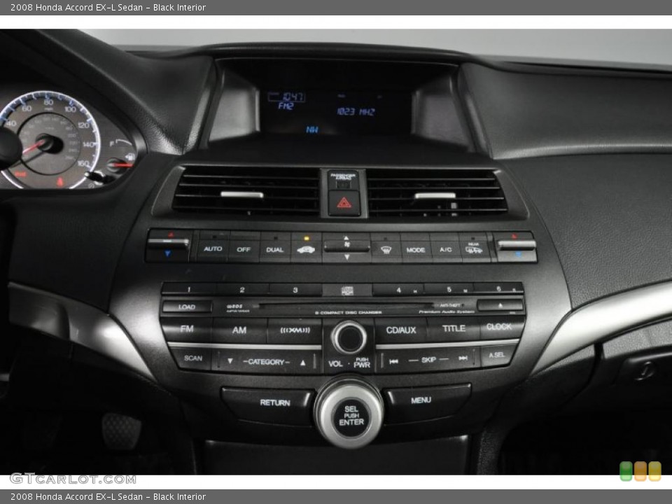 Black Interior Controls for the 2008 Honda Accord EX-L Sedan #48208777