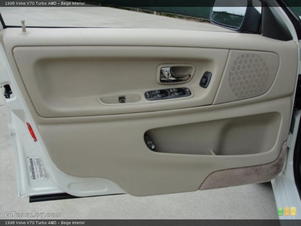 Beige Interior Door Panel for the 1998 Volvo V70 Turbo AWD #48209461