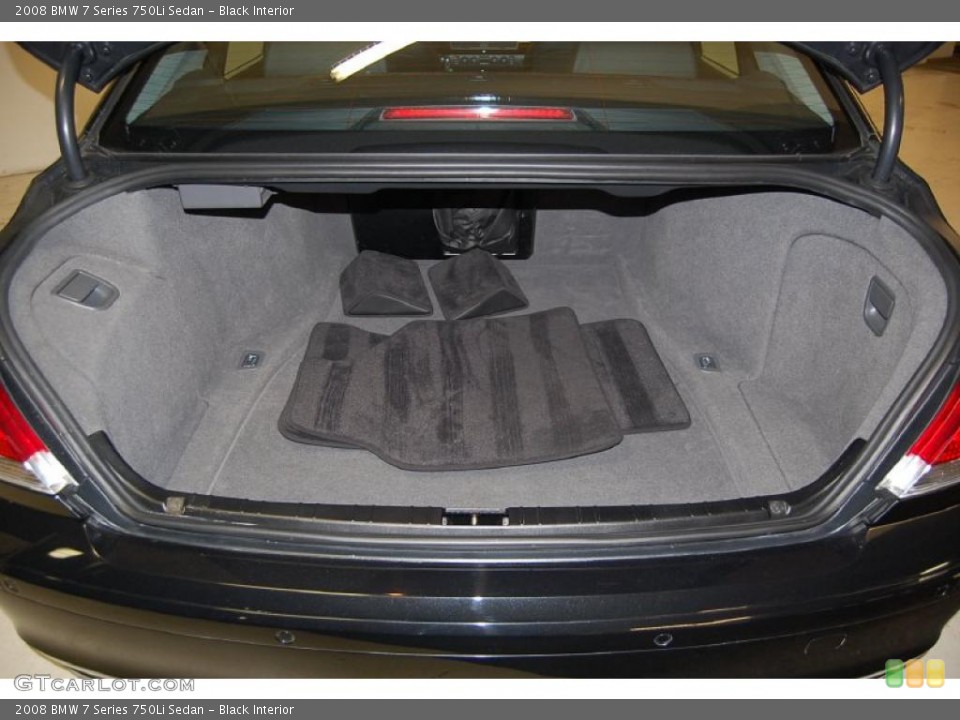 Black Interior Trunk for the 2008 BMW 7 Series 750Li Sedan #48209887