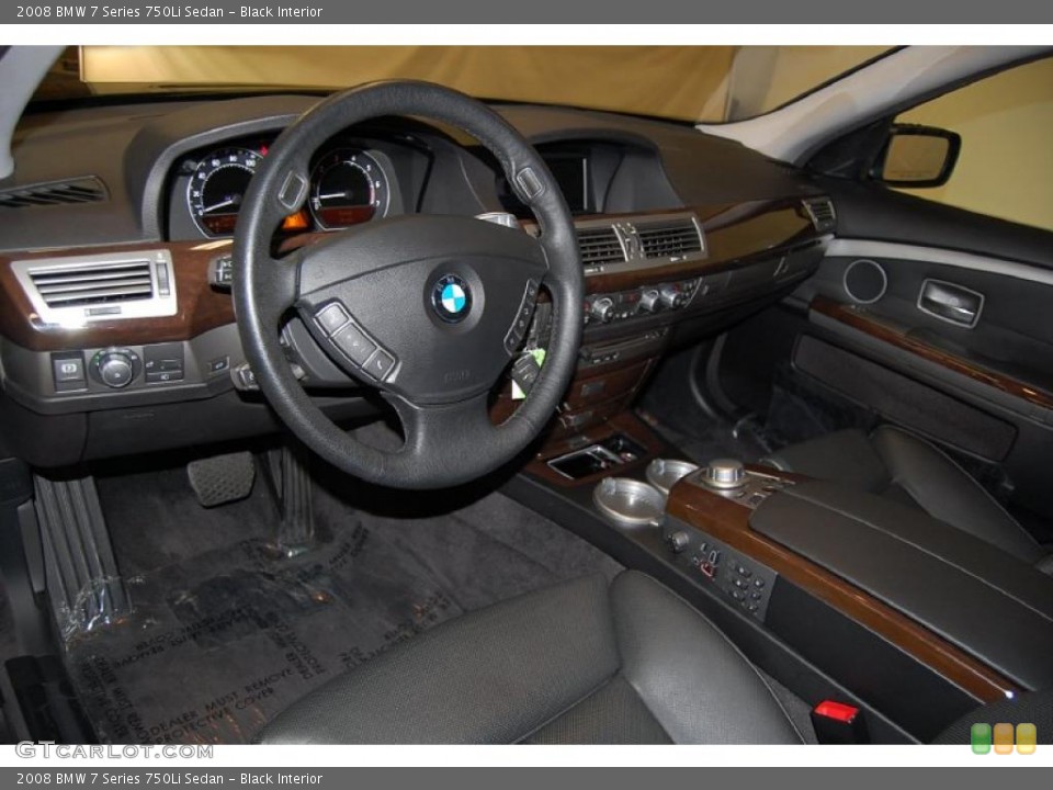 Black Interior Steering Wheel for the 2008 BMW 7 Series 750Li Sedan #48210019