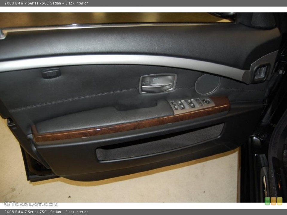 Black Interior Door Panel for the 2008 BMW 7 Series 750Li Sedan #48210085