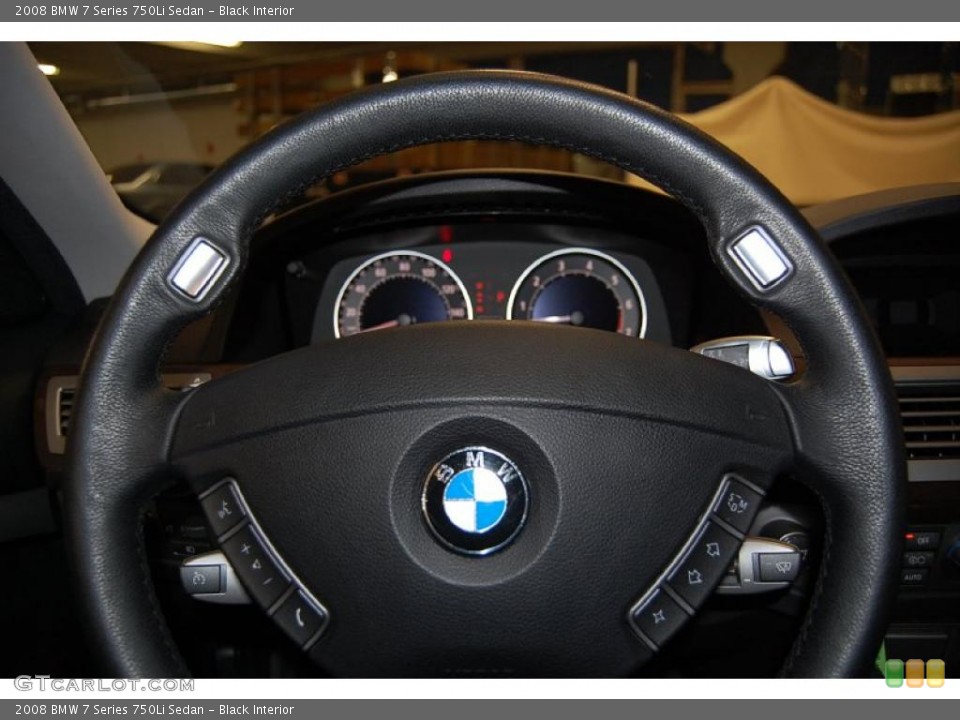 Black Interior Controls for the 2008 BMW 7 Series 750Li Sedan #48210241