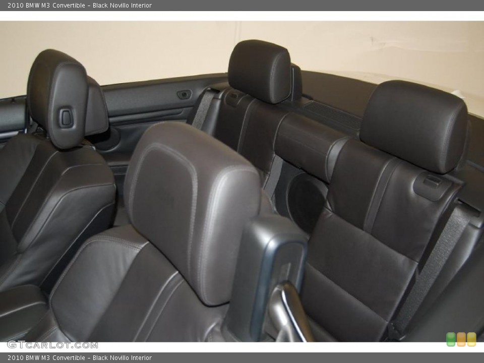 Black Novillo Interior Photo for the 2010 BMW M3 Convertible #48212623