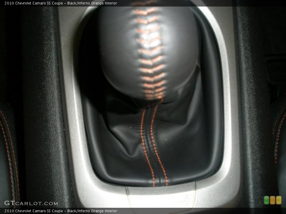 Black/Inferno Orange Interior Transmission for the 2010 Chevrolet Camaro SS Coupe #48212920