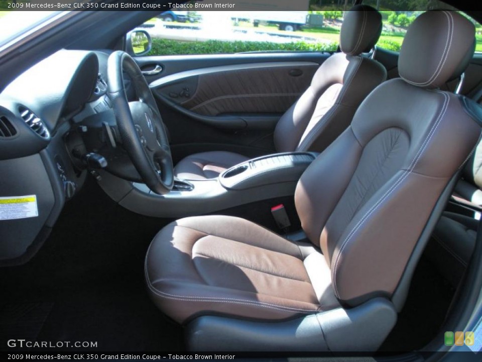 Tobacco Brown Interior Photo for the 2009 Mercedes-Benz CLK 350 Grand Edition Coupe #48215587