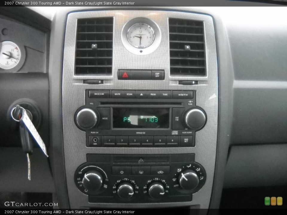 Dark Slate Gray/Light Slate Gray Interior Controls for the 2007 Chrysler 300 Touring AWD #48215884
