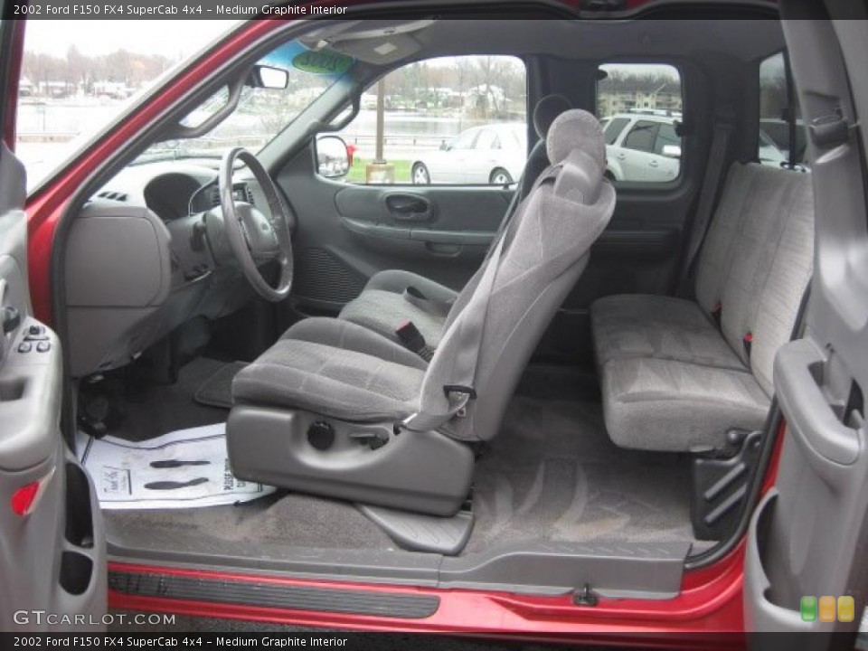 Medium Graphite Interior Photo for the 2002 Ford F150 FX4 SuperCab 4x4 #48216745