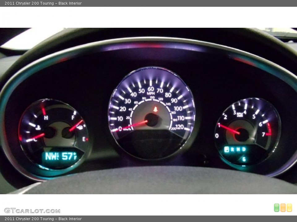 Black Interior Gauges for the 2011 Chrysler 200 Touring #48220001
