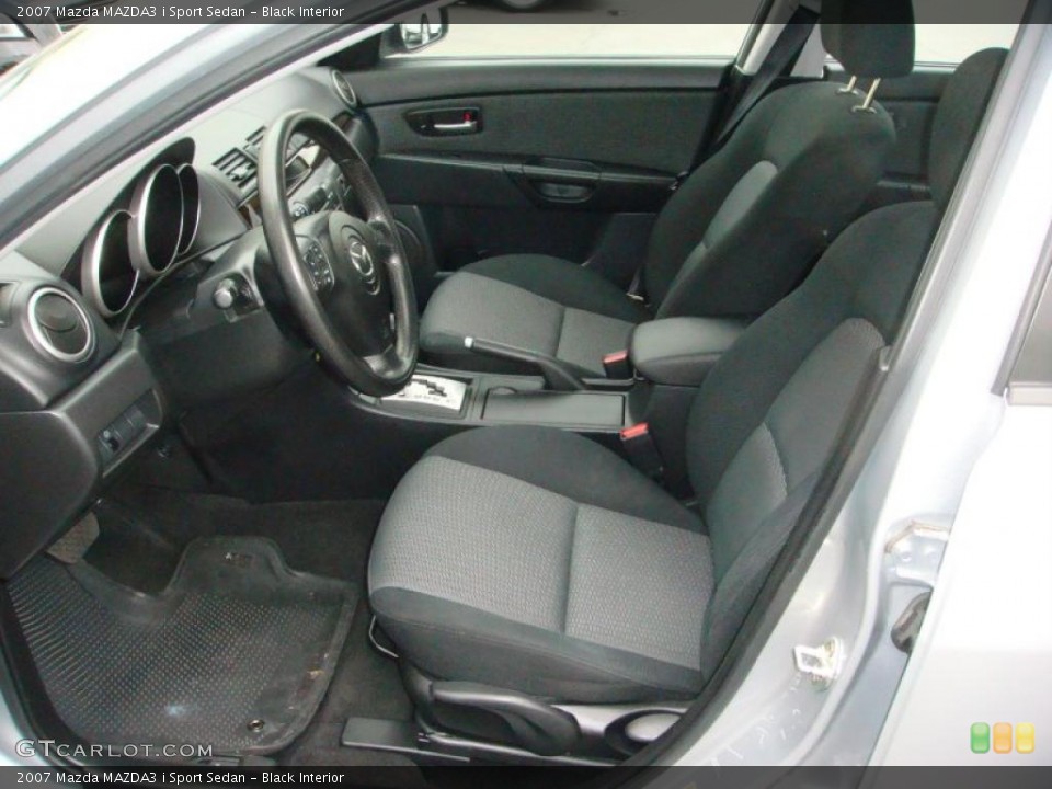 Black Interior Photo for the 2007 Mazda MAZDA3 i Sport Sedan #48220004