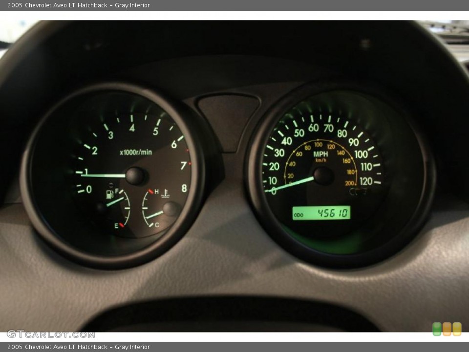 Gray Interior Gauges for the 2005 Chevrolet Aveo LT Hatchback #48220607