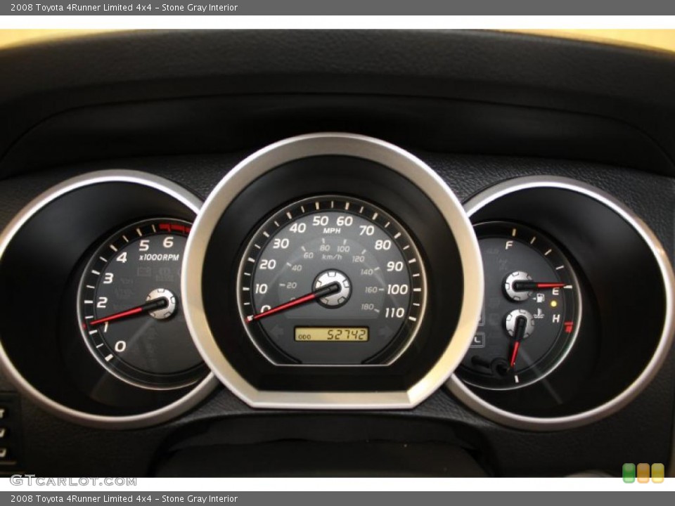 Stone Gray Interior Gauges for the 2008 Toyota 4Runner Limited 4x4 #48220910