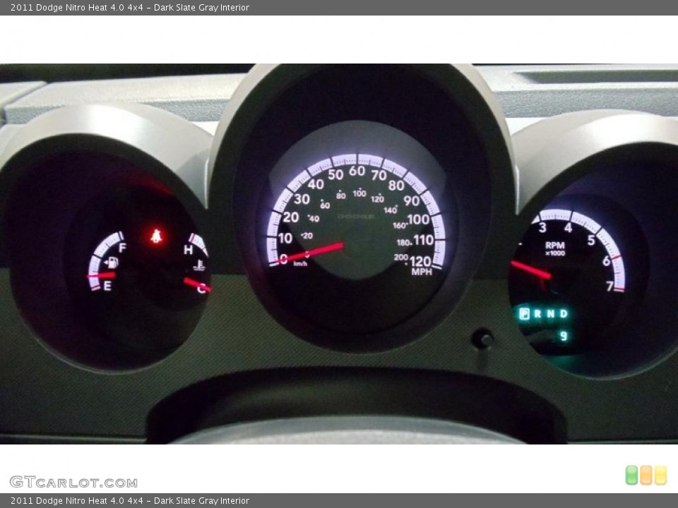Dark Slate Gray Interior Gauges for the 2011 Dodge Nitro Heat 4.0 4x4 #48221495