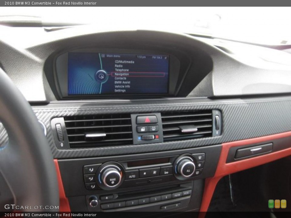 Fox Red Novillo Interior Controls for the 2010 BMW M3 Convertible #48223517
