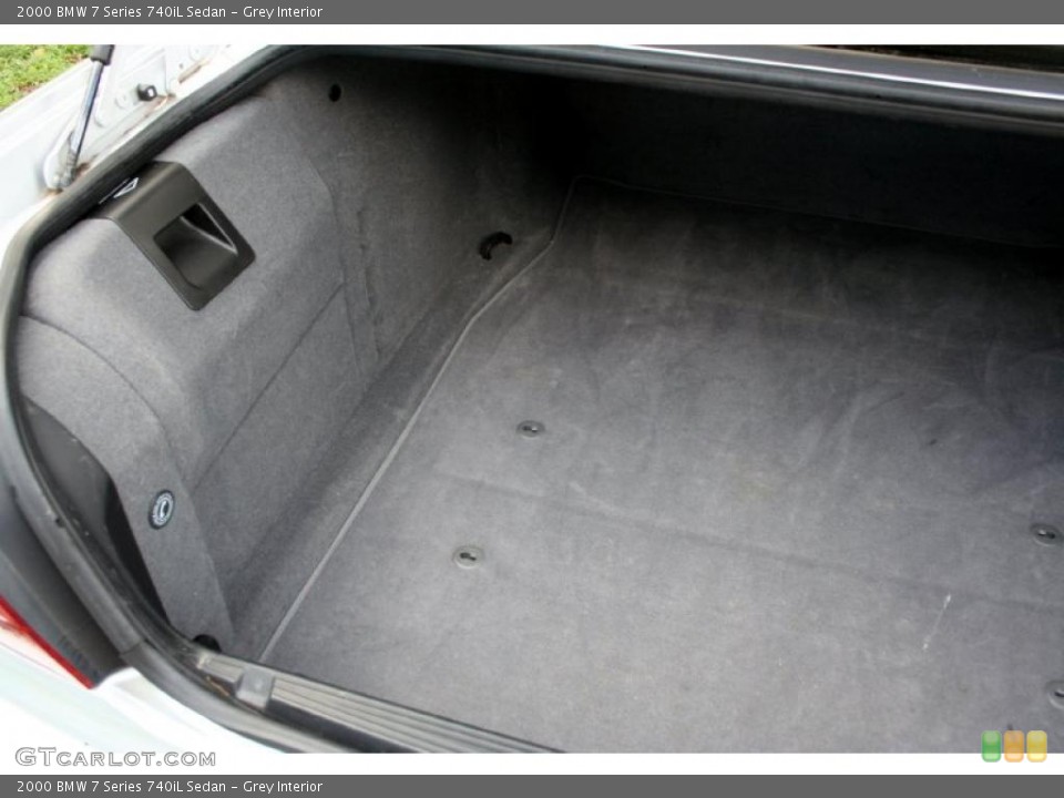Grey Interior Trunk for the 2000 BMW 7 Series 740iL Sedan #48224315