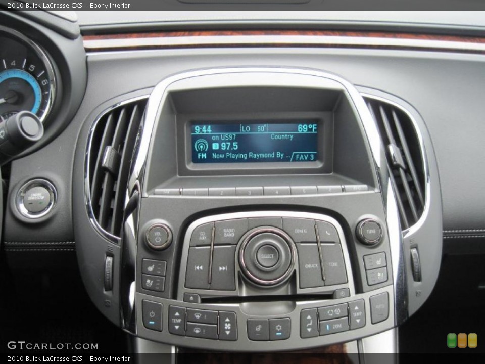 Ebony Interior Controls for the 2010 Buick LaCrosse CXS #48224672