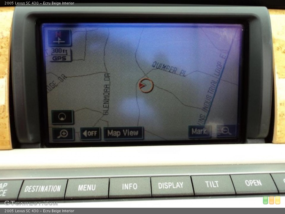 Ecru Beige Interior Navigation for the 2005 Lexus SC 430 #48226013