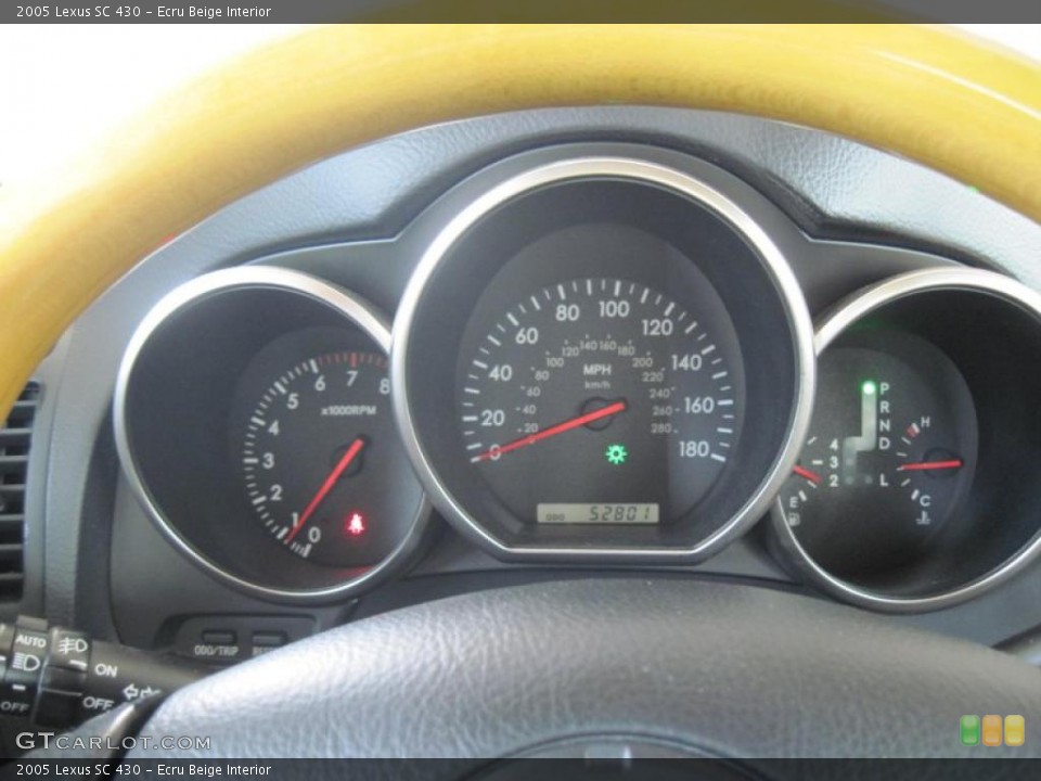 Ecru Beige Interior Gauges for the 2005 Lexus SC 430 #48226553