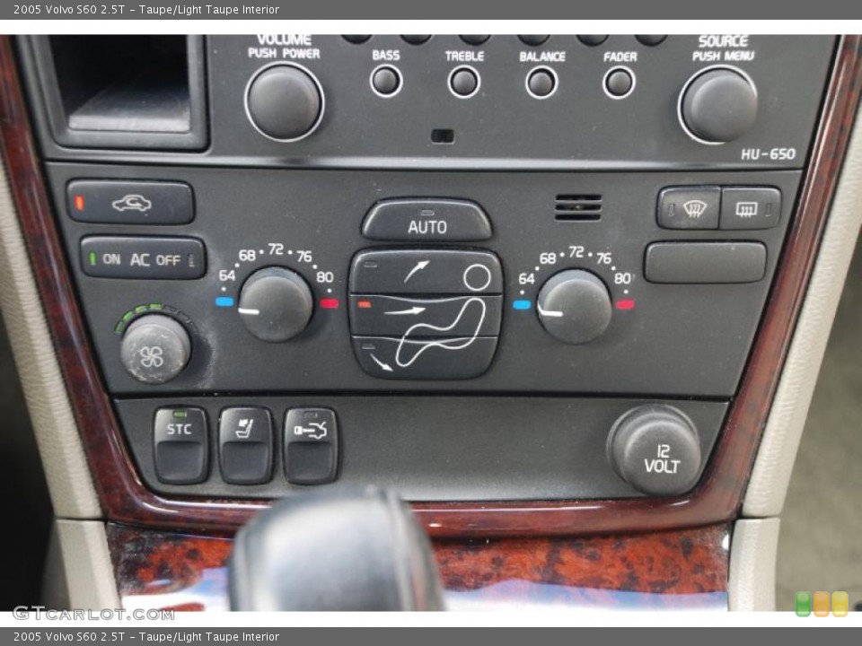 Taupe/Light Taupe Interior Controls for the 2005 Volvo S60 2.5T #48226598