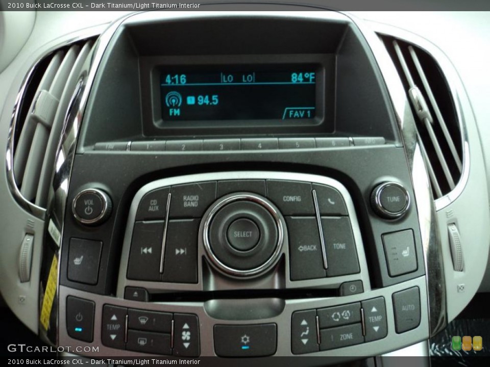 Dark Titanium/Light Titanium Interior Controls for the 2010 Buick LaCrosse CXL #48227026