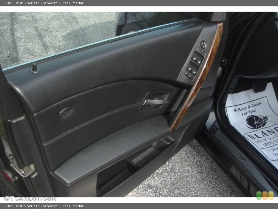 Black Interior Door Panel for the 2006 BMW 5 Series 525i Sedan #48227177