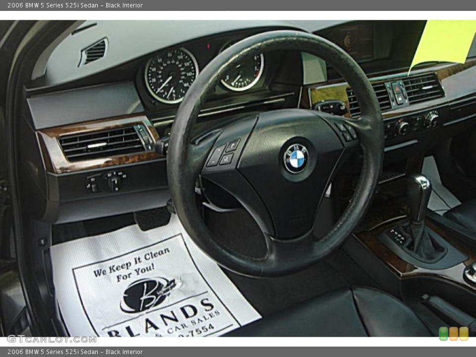 Black Interior Steering Wheel for the 2006 BMW 5 Series 525i Sedan #48227243