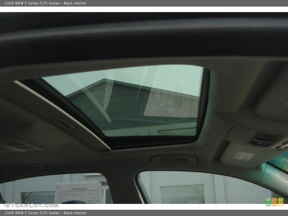 Black Interior Sunroof for the 2006 BMW 5 Series 525i Sedan #48227732