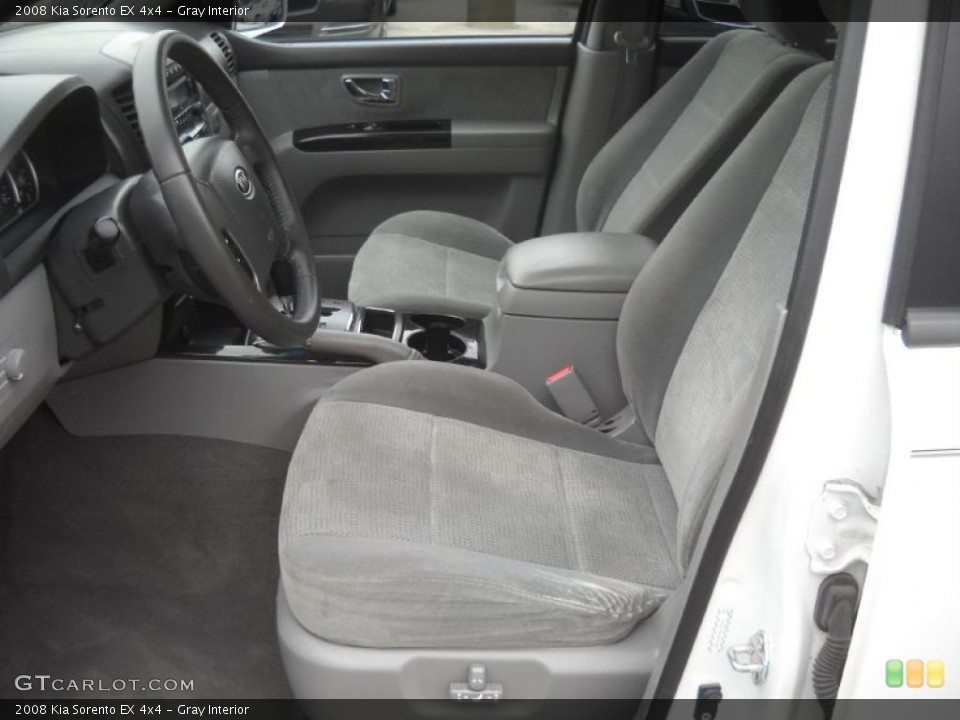 Gray Interior Photo for the 2008 Kia Sorento EX 4x4 #48227789