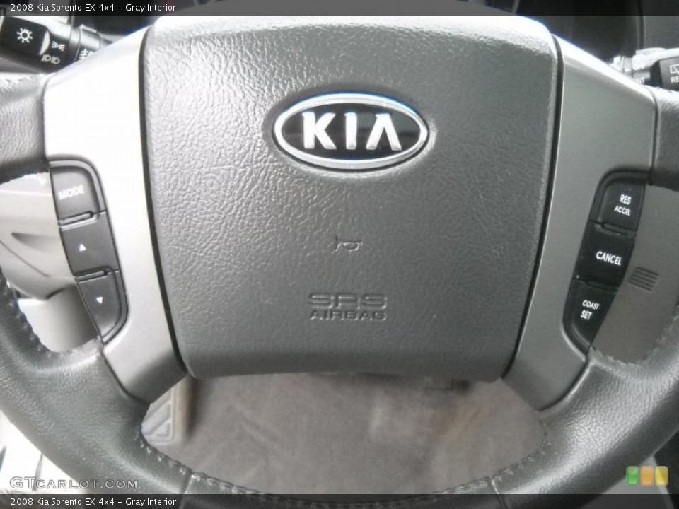 Gray Interior Steering Wheel for the 2008 Kia Sorento EX 4x4 #48227909