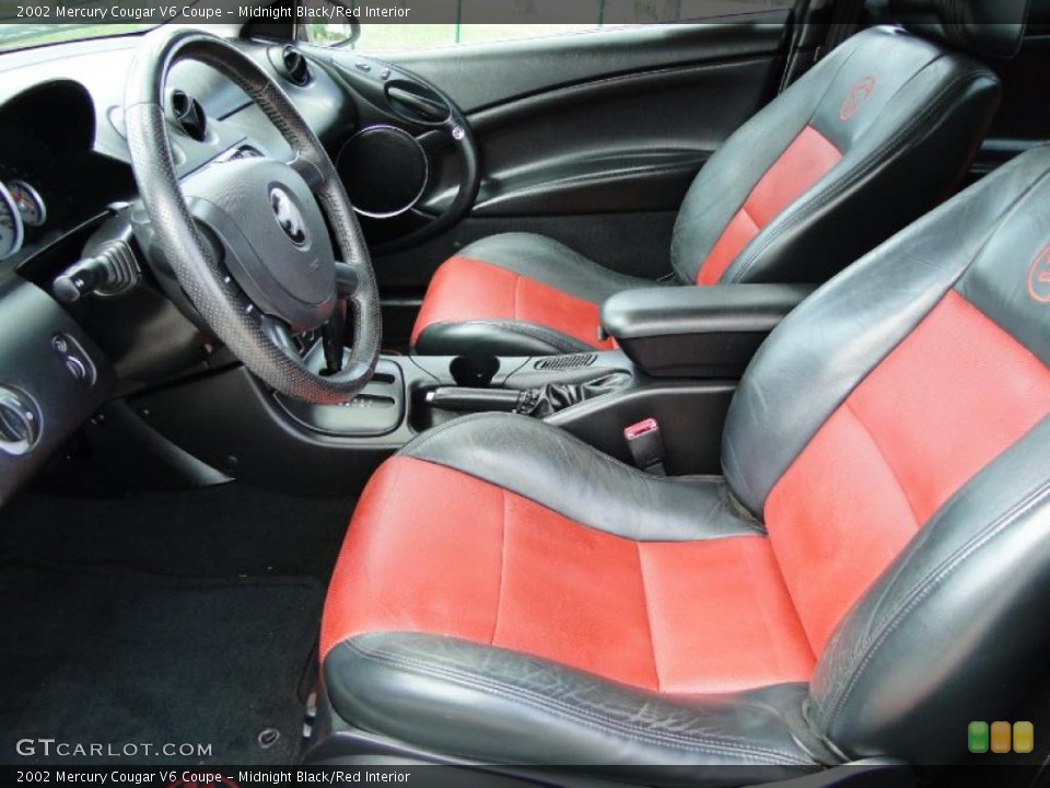 Midnight Black/Red Interior Photo for the 2002 Mercury Cougar V6 Coupe #48232331