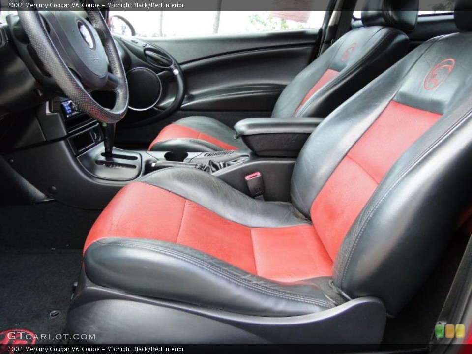 Midnight Black/Red Interior Photo for the 2002 Mercury Cougar V6 Coupe #48232346