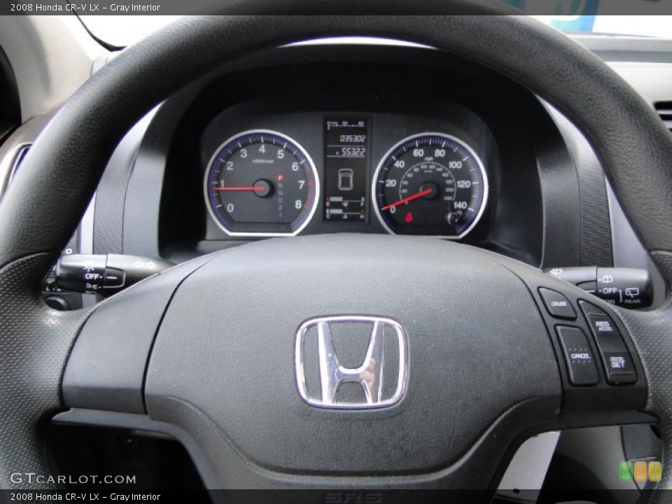 Gray Interior Steering Wheel for the 2008 Honda CR-V LX #48232554