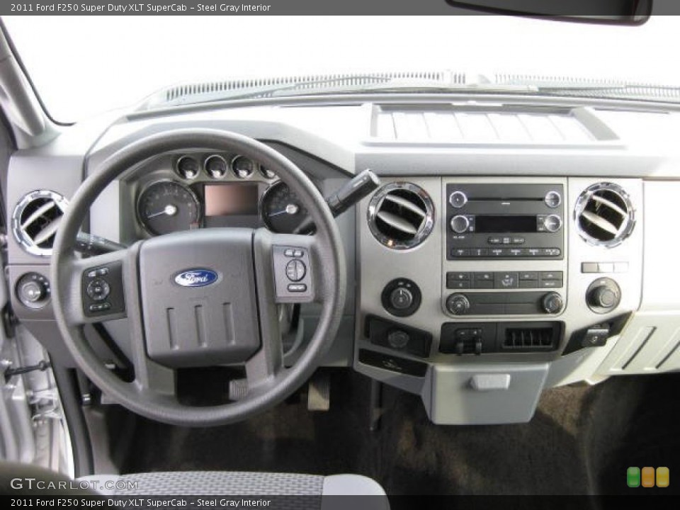 Steel Gray Interior Dashboard for the 2011 Ford F250 Super Duty XLT SuperCab #48234141