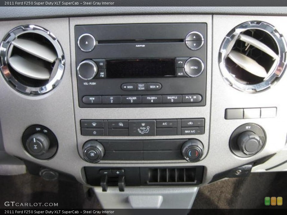Steel Gray Interior Controls for the 2011 Ford F250 Super Duty XLT SuperCab #48234156