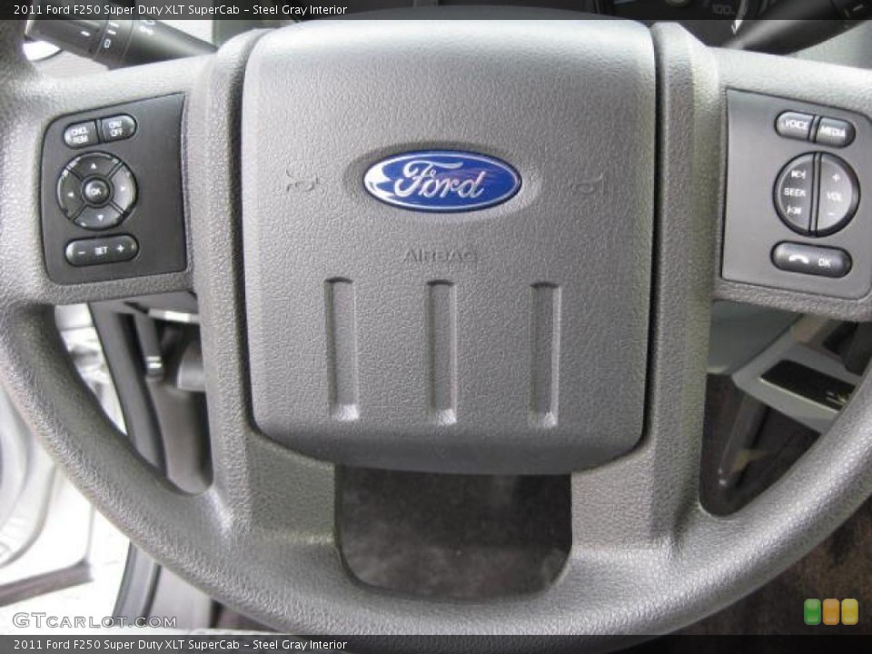 Steel Gray Interior Controls for the 2011 Ford F250 Super Duty XLT SuperCab #48234186