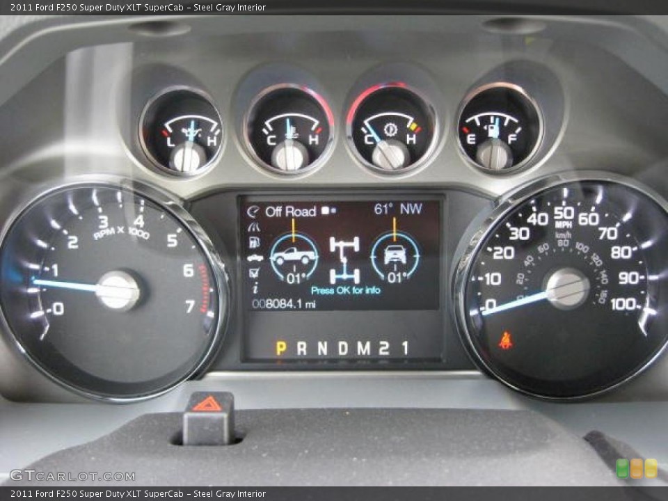 Steel Gray Interior Gauges for the 2011 Ford F250 Super Duty XLT SuperCab #48234195