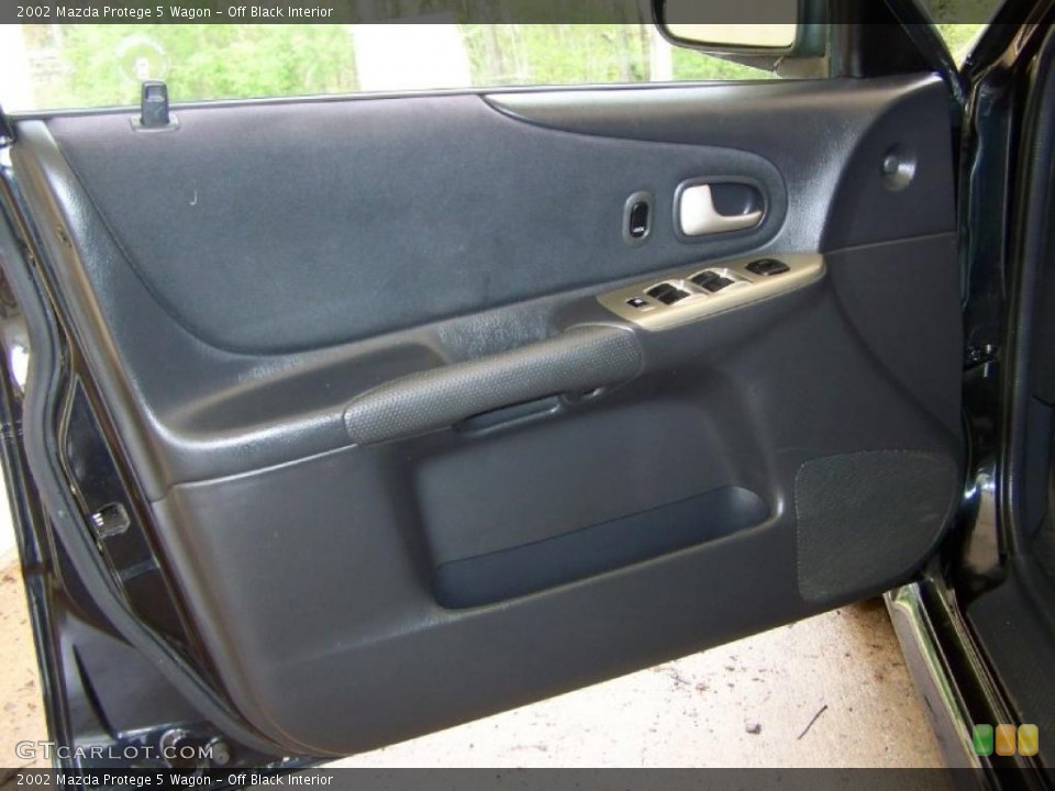 Off Black Interior Door Panel for the 2002 Mazda Protege 5 Wagon #48235281