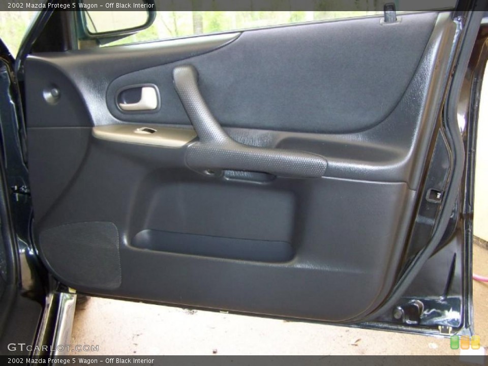 Off Black Interior Door Panel for the 2002 Mazda Protege 5 Wagon #48235293
