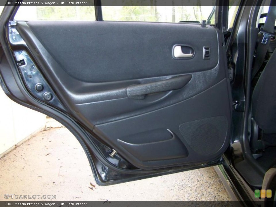 Off Black Interior Door Panel for the 2002 Mazda Protege 5 Wagon #48235308