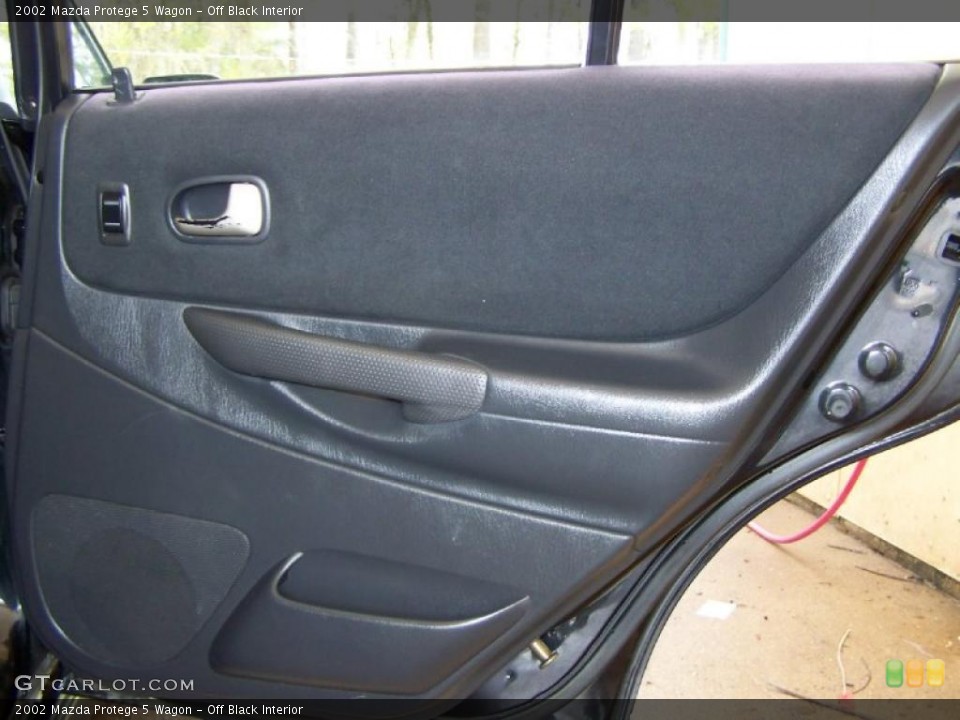 Off Black Interior Door Panel for the 2002 Mazda Protege 5 Wagon #48235323