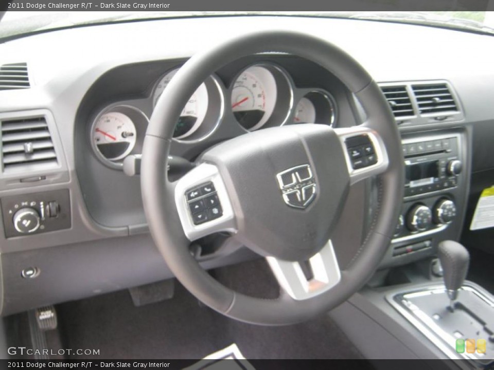 Dark Slate Gray Interior Steering Wheel for the 2011 Dodge Challenger R/T #48236001