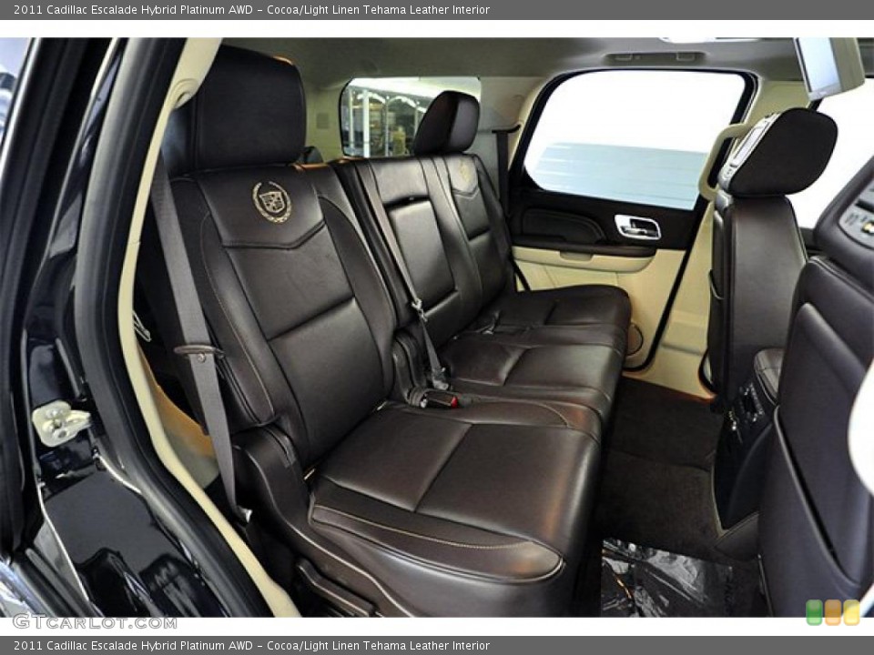 Cocoa/Light Linen Tehama Leather Interior Photo for the 2011 Cadillac Escalade Hybrid Platinum AWD #48236664