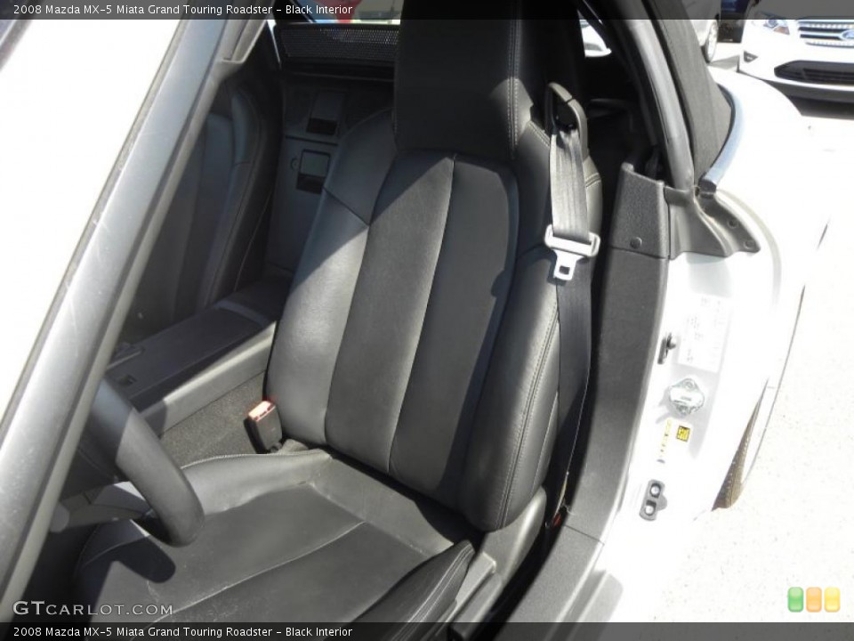 Black Interior Photo for the 2008 Mazda MX-5 Miata Grand Touring Roadster #48240879