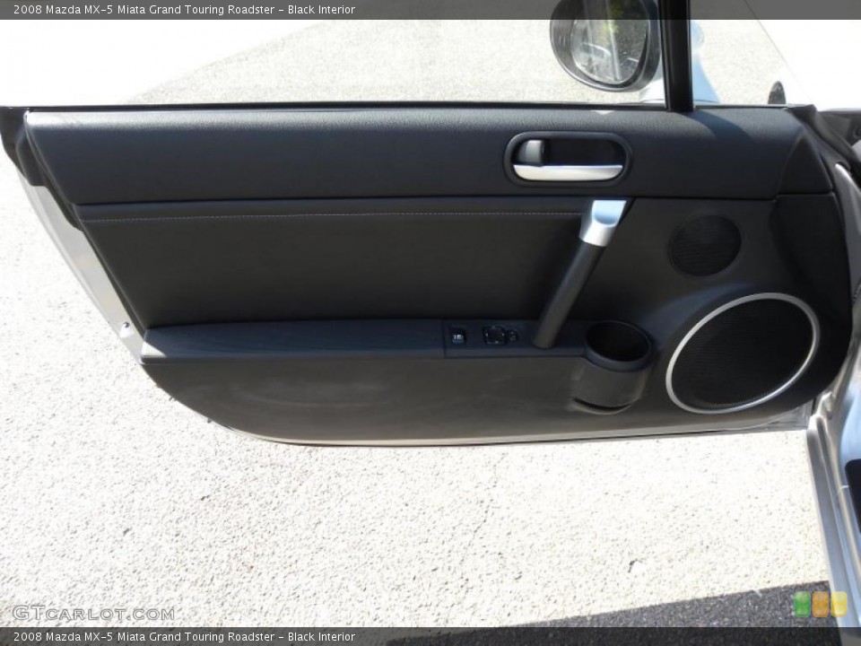 Black Interior Door Panel for the 2008 Mazda MX-5 Miata Grand Touring Roadster #48240894