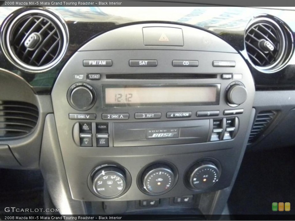 Black Interior Controls for the 2008 Mazda MX-5 Miata Grand Touring Roadster #48241116