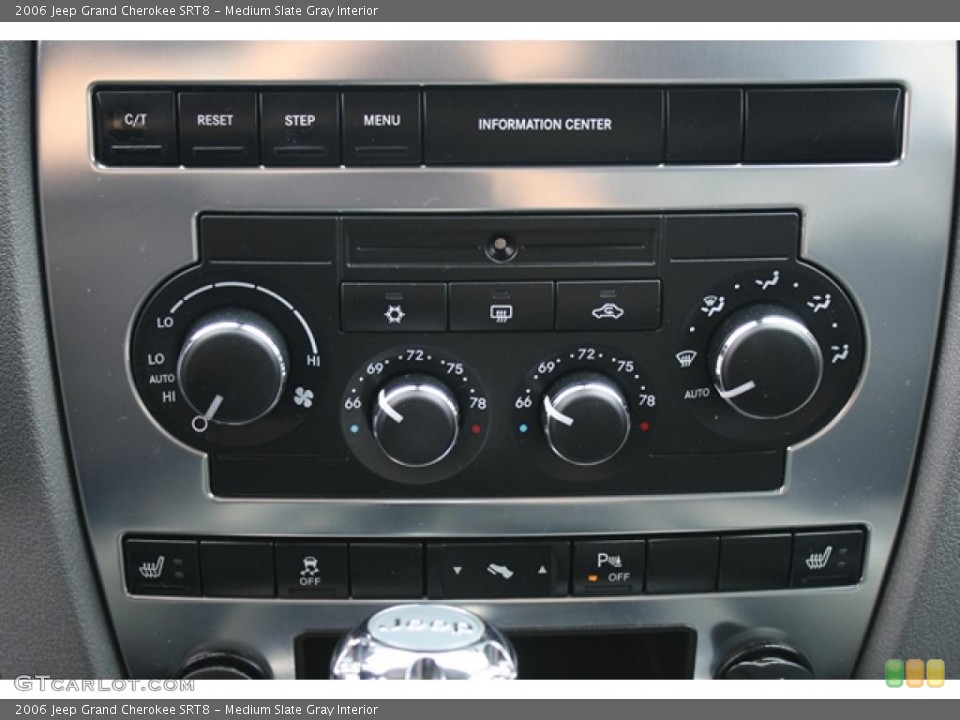 Medium Slate Gray Interior Controls for the 2006 Jeep Grand Cherokee SRT8 #48249849