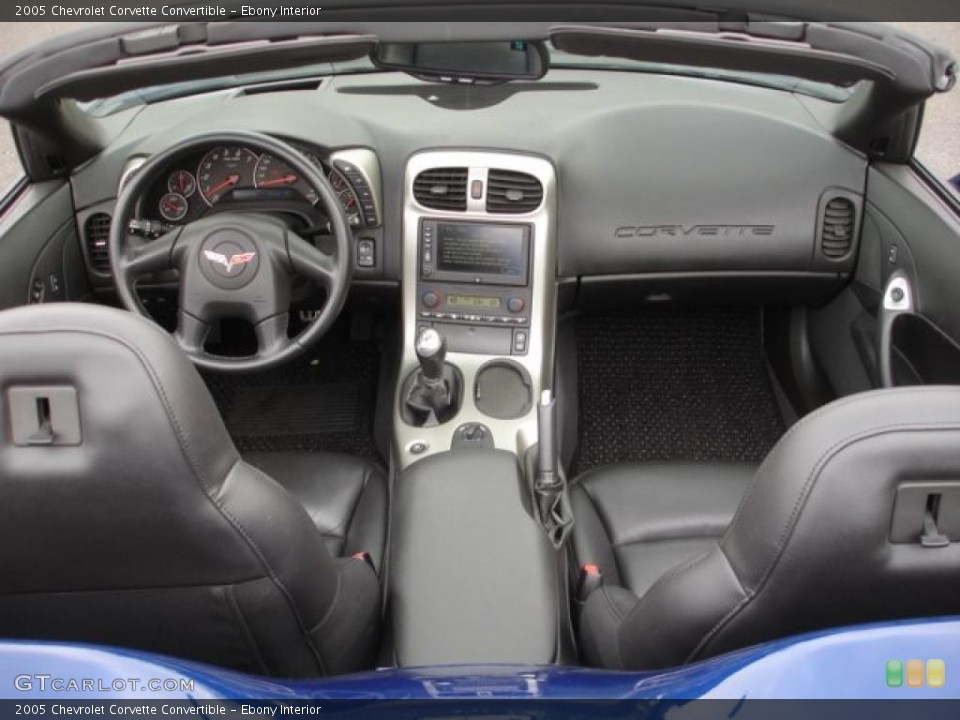 Ebony Interior Dashboard for the 2005 Chevrolet Corvette Convertible #48252018