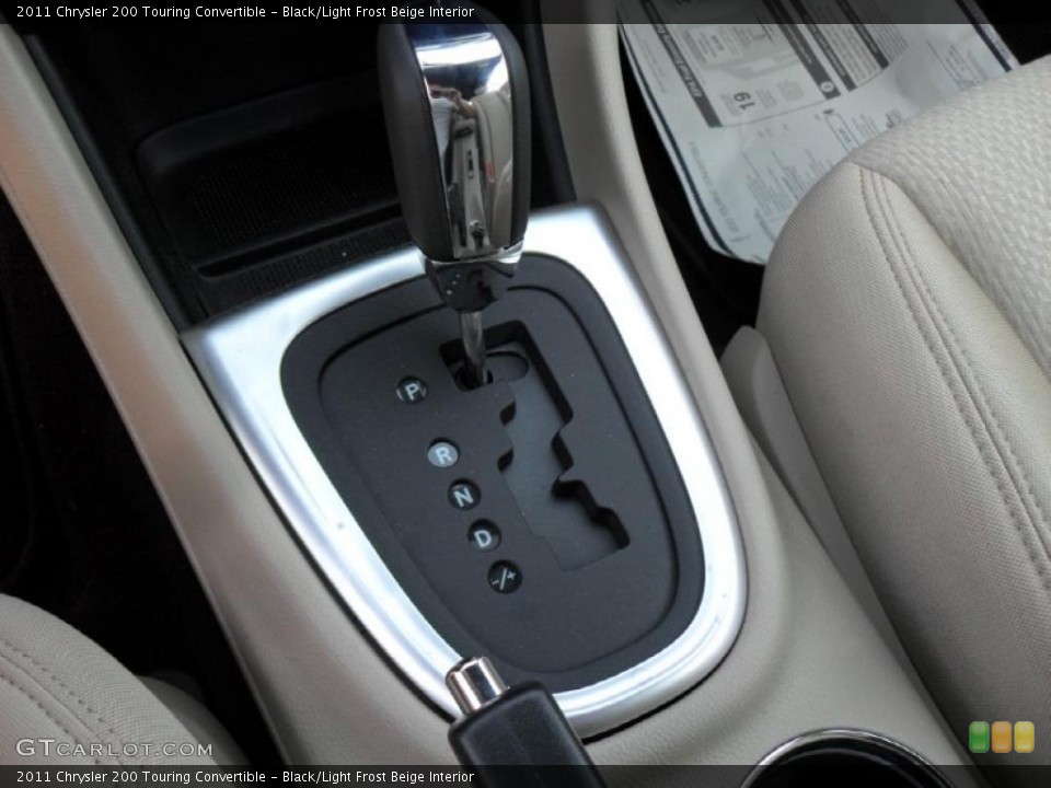 Black/Light Frost Beige Interior Transmission for the 2011 Chrysler 200 Touring Convertible #48252192
