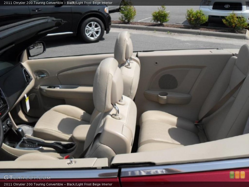 Black/Light Frost Beige Interior Photo for the 2011 Chrysler 200 Touring Convertible #48252240